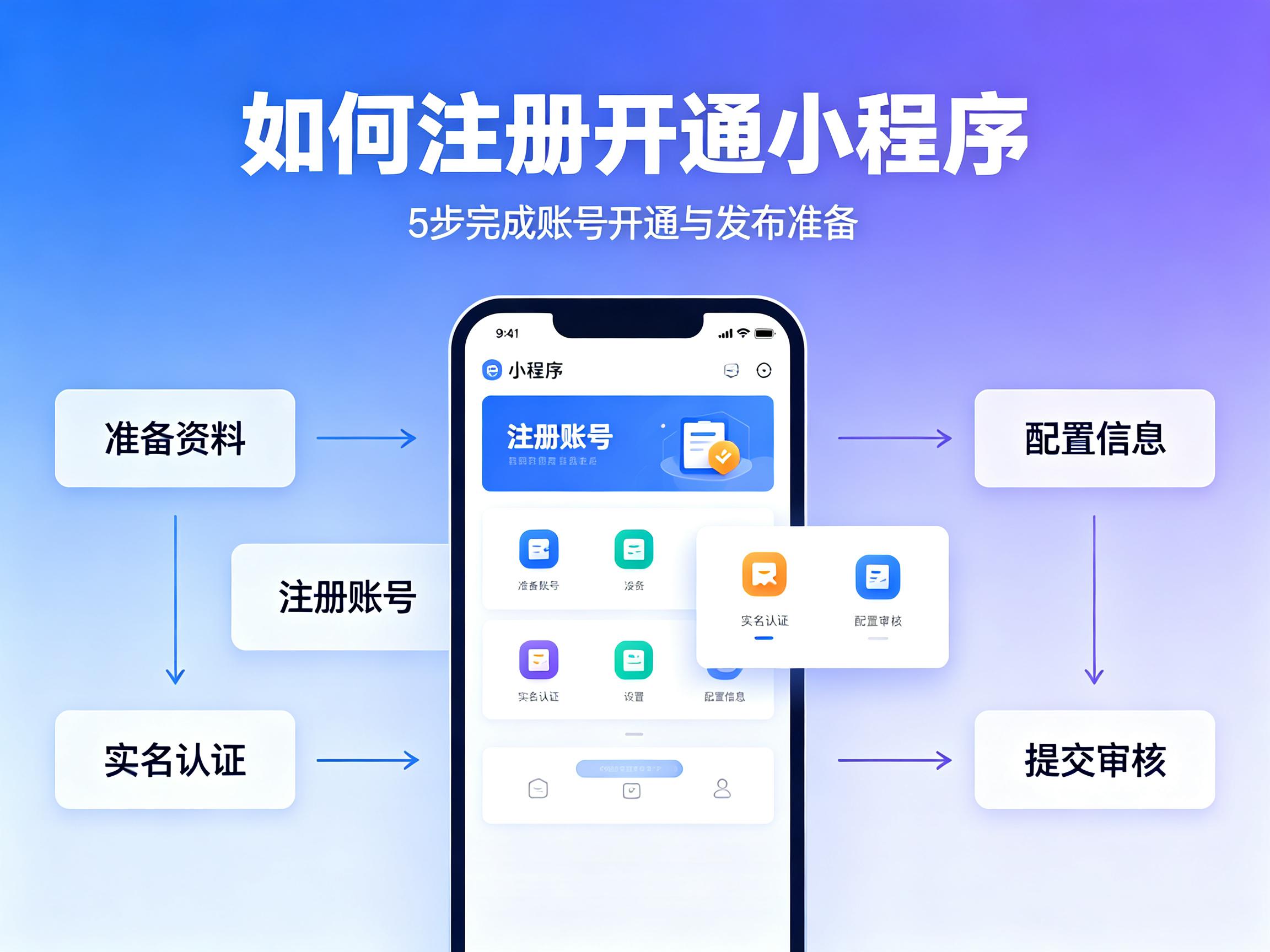 如何注册开通备案一个小程序